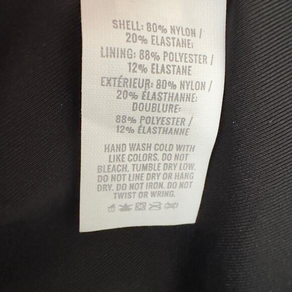 Aerie Bikini Swimsuit Triangle Top Tie Back Cheeky Bottom Black Red Bra Padding - Picture 15 of 16